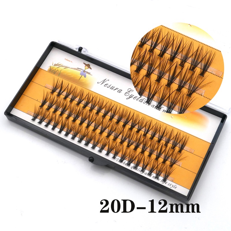 🌈Lông mi giả chùm Katun Nesura Hàn Quốc  Katun/10D/0.07/C, mi giả tự nối độ dày 0.07, độ dài 8-12mm