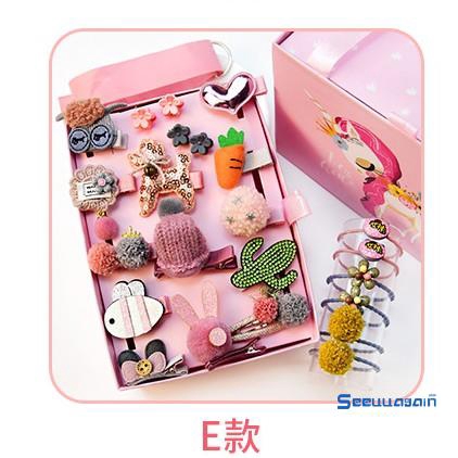 Set 24 kẹp tóc nhiều kiểu dáng dễ thương cho bé gái