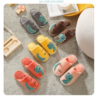 XẢ HÀNG Dép Bông Đi Trong Nhà Cho Bé Hình Khủng Long - Mẫu 2