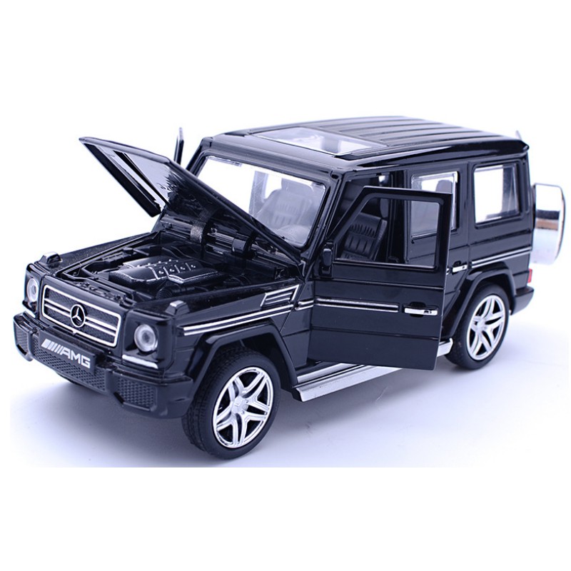 Xe mô hình Mercedes AMG G65 tỉ lệ 1:32 bằng kim loại có âm thanh và đèn đồ chơi trẻ em