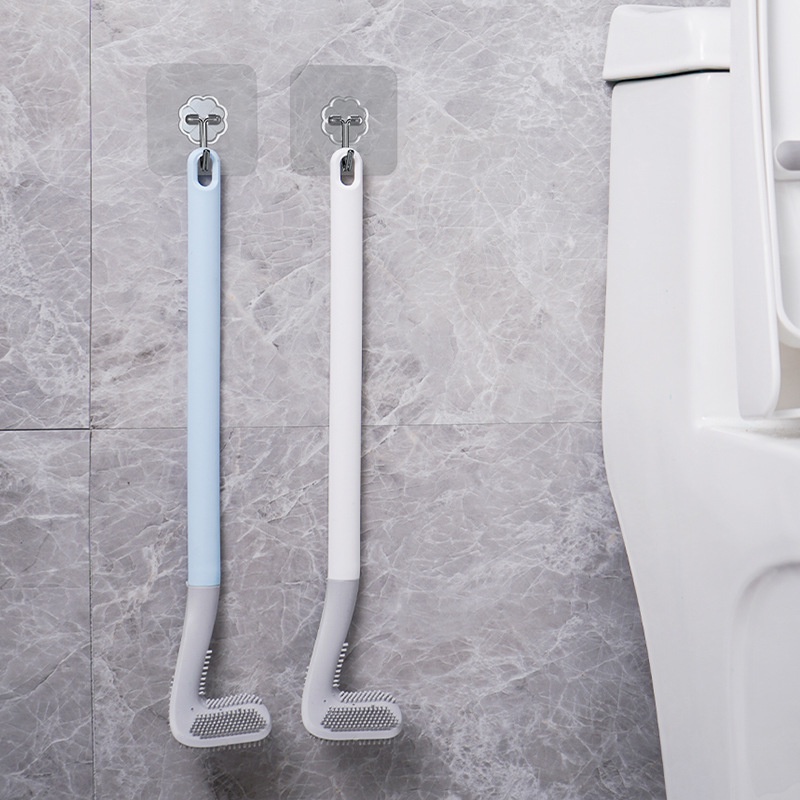 Cọi toilet silicon - Chổi chà rửa nhà vệ sinh bồn cầu hình cây gậy golf (CTS02)