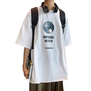 Áo thun nam nữ tay lỡ from rộng VN CLO in chữ universe - AT182
