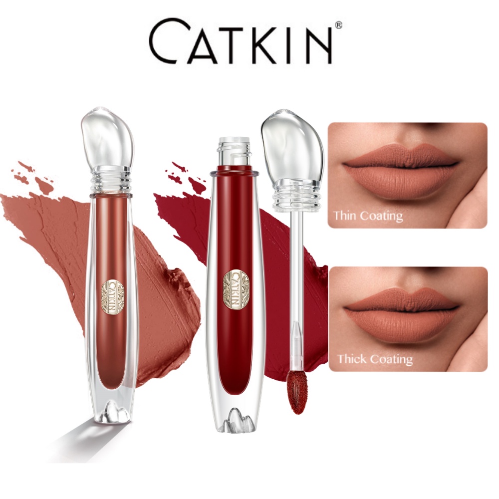 Son lì CATKIN Son thỏi Son môi ông lì mịn như hiệu ứng mờ sương son thỏi nội địa trung 1.5g