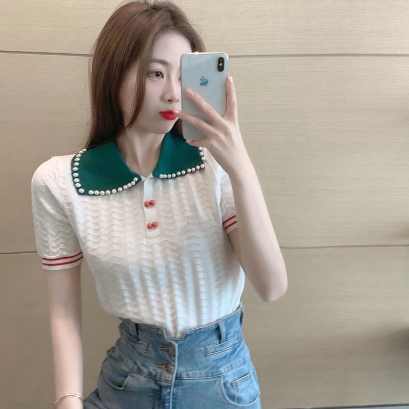 Áo Thun Polo Ngắn Tay Thời Trang Trẻ Trung Cho Nữ  tao bao