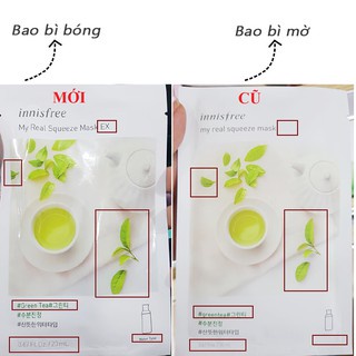 Mặt Nạ Giấy Innisfree My Real Squeeze Mask EX Mặt Nạ Dưỡng Da Hàn Quốc 18 Vị Phù Hợp Mọi Loại Da 20ml