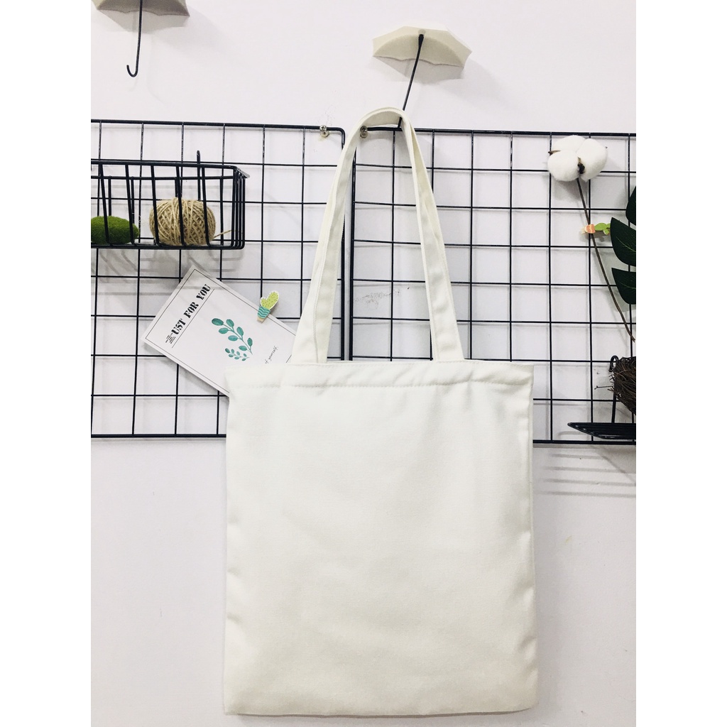 Túi tote túi vải canvas phong cách Hàn quốc, có khóa miệng ngăn phụ bên trong tiện dụng GADY - GDTHT11