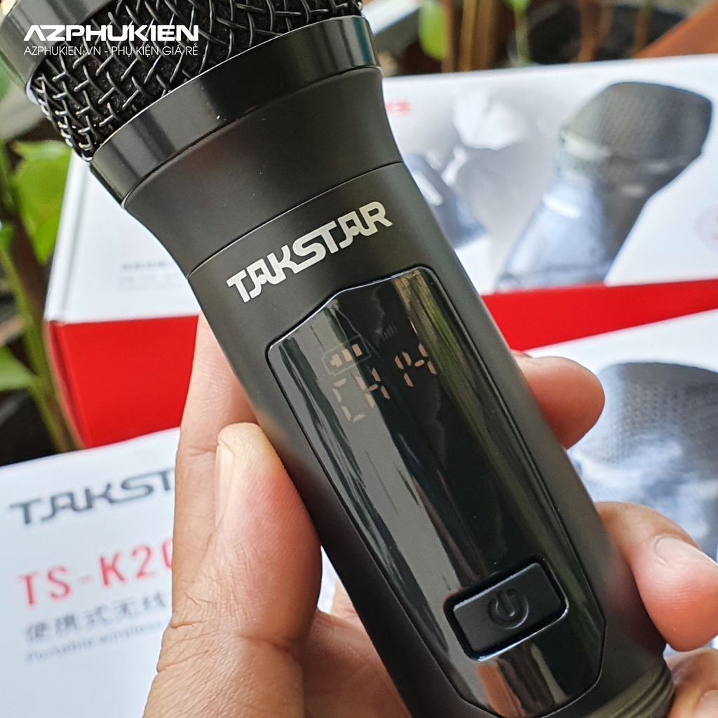Micro không dây TAKSTAR TSK201 - Chuyên dùng cho Soundcard, loa kéo, dàn karaoke - Hàng chính hãng bảo hành 12 tháng