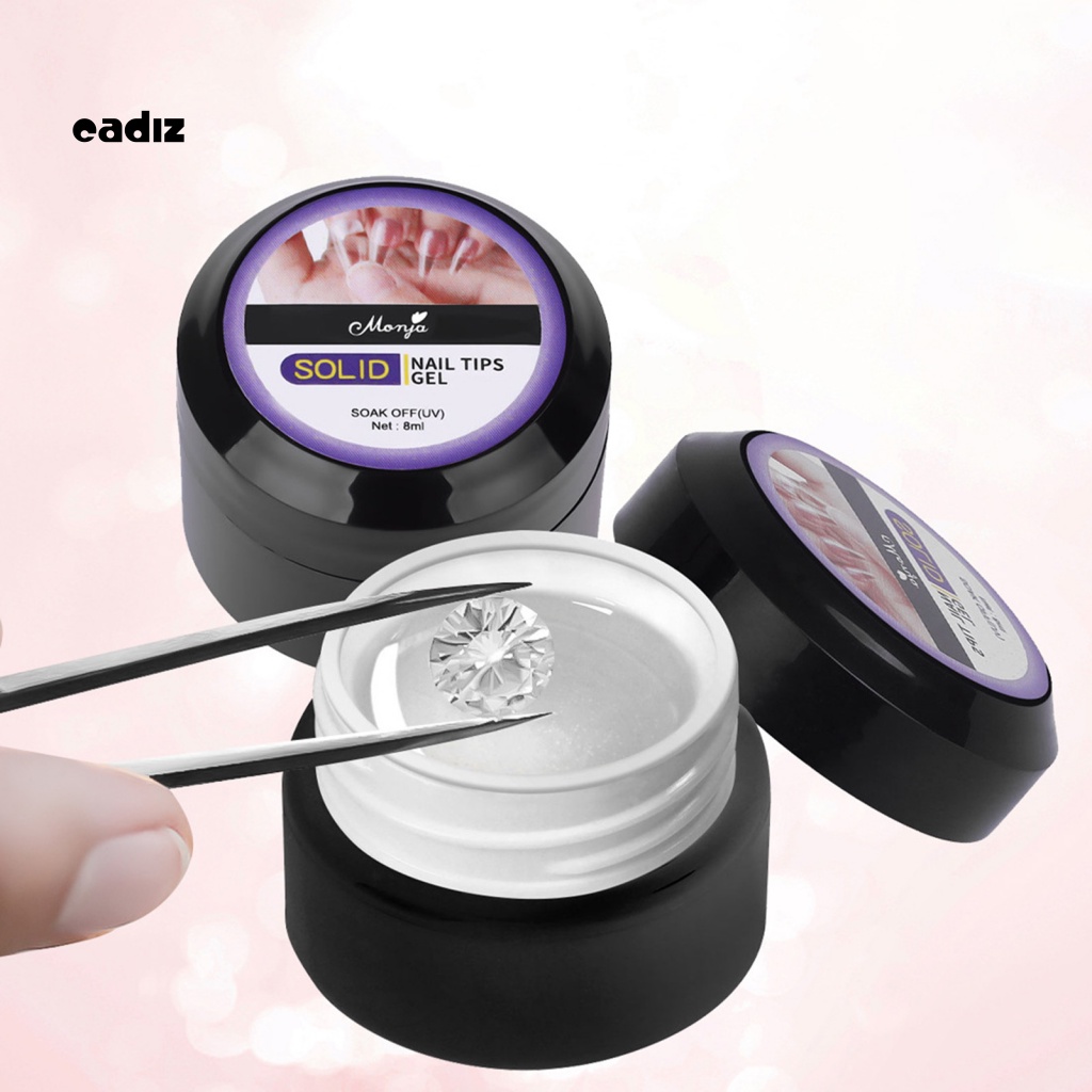 CADI Nail Jewelry Adhesive 15g No Wipe DIY Nail Art Gel Manicure Sticky Strong Glue Non-Irritating
