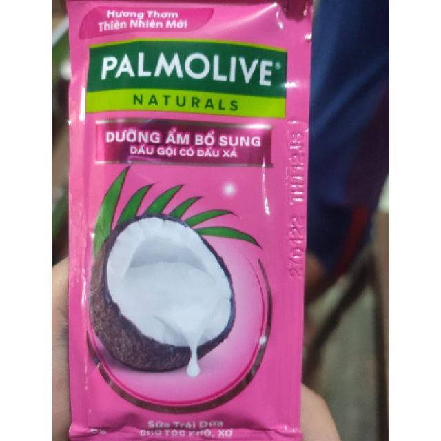 Dầu gội Palmolive dây 12 gói (hồng / tím)