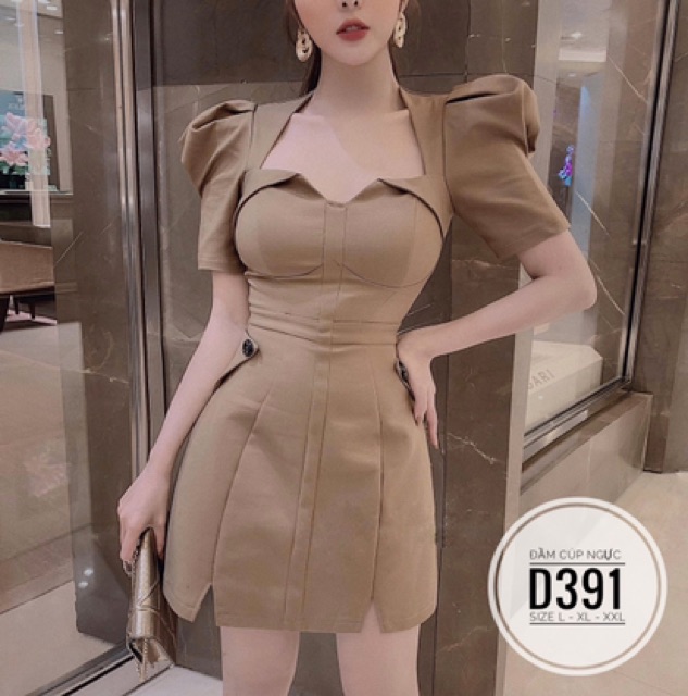 Bigsize Đầm cúp ngực D391