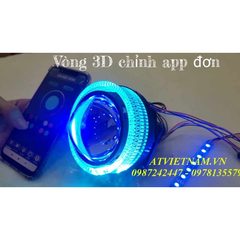 Bộ vòng 3D tích hợp mắt quỷ chỉnh app đổi màu