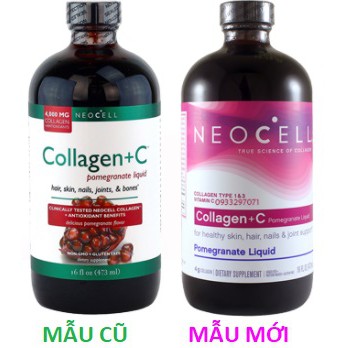 Nước uống NEOCELL COLLAGEN LỰU Super Collagen +C Liquid Pomegranate 473ml