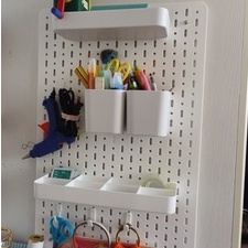 Bảng cài treo tường Pegboard lớn giá treo dụng cụ trang trí nhựa cao cấp NB132