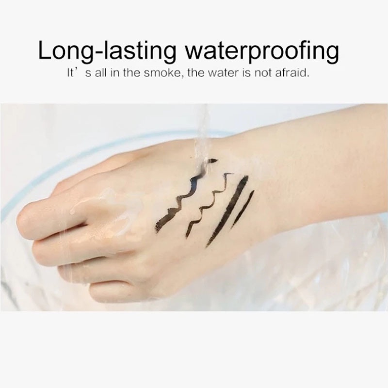 Bút Kẻ Mắt Dạng Lỏng Màu Đen Nhanh Khô Chống Thấm Nước Lâu Trôi Không Phai Màu Thích Hợp Cho Người Mới Bắt Đầu