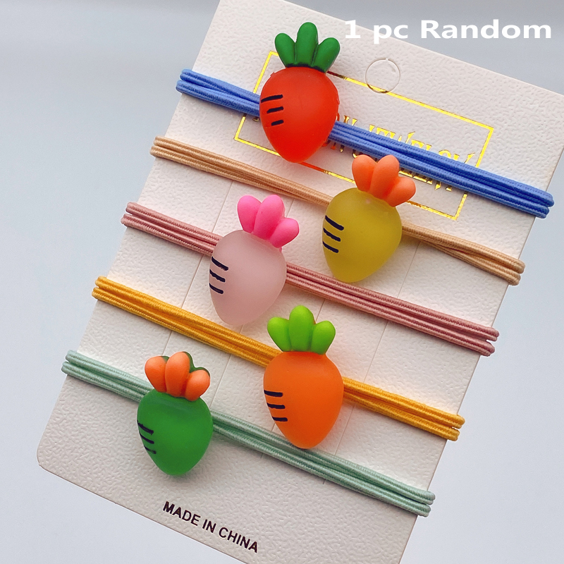 1 Dây buộc tóc hình trái cây màu sắc xinh xắn dành cho nữ