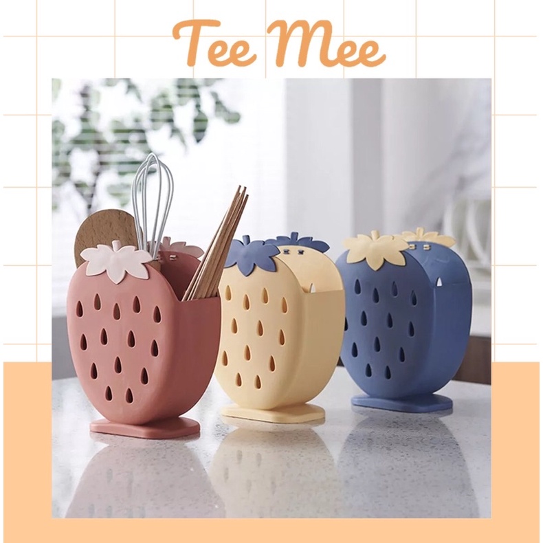 Ống đựng đũa hình trái dâu tiện dụng - giao ngẫu nhiên