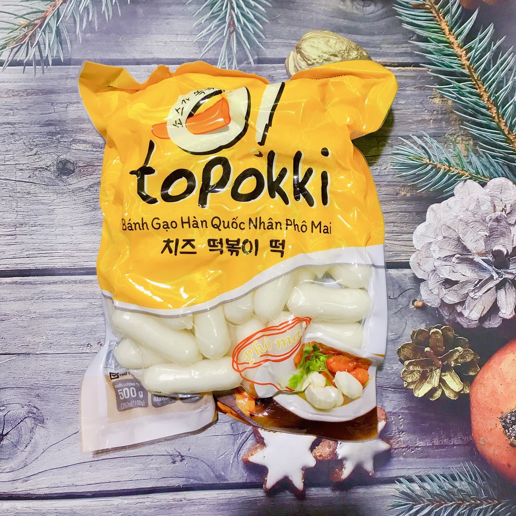 0.5kg Bánh Gạo Tokbokki Nhân Phô Mai Hàn Quốc | BigBuy360 - bigbuy360.vn