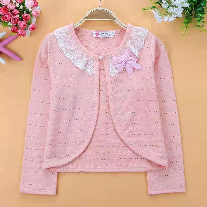 Áo Khoác Cardigan Công Chúa Tay Dài Thời Trang Xuân Thu Cho Bé Gái