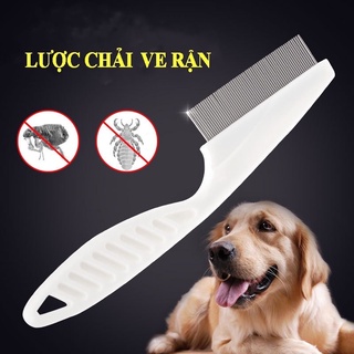 Lược chải lông ve rận di động bằng thép không gỉ cho thú cưng