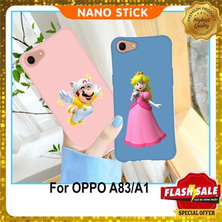 Ốp lưng oppo A83/A1 ốp oppo chất liệu silicon in hình mario_NANOSTICK 0915