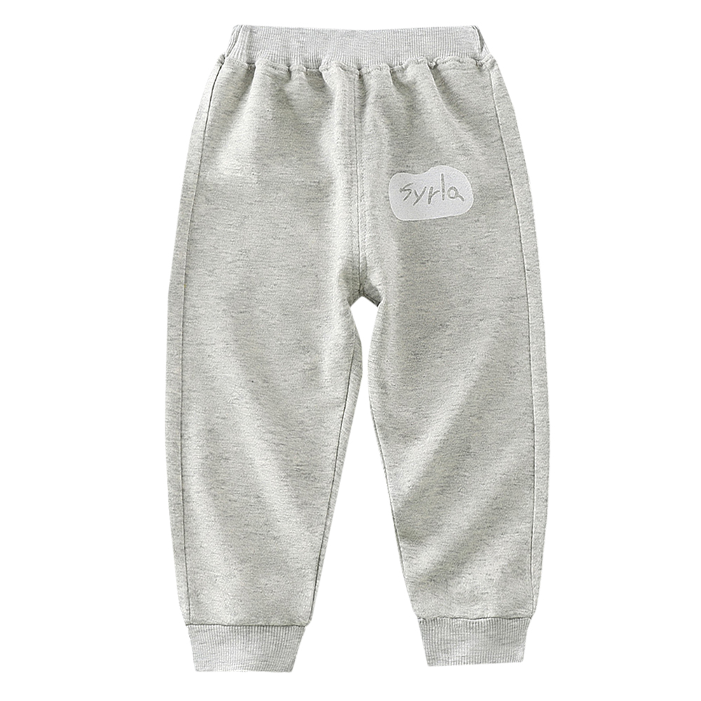 Quần Jogger Vải Cotton Màu Trơn Thời Trang Cho Bé