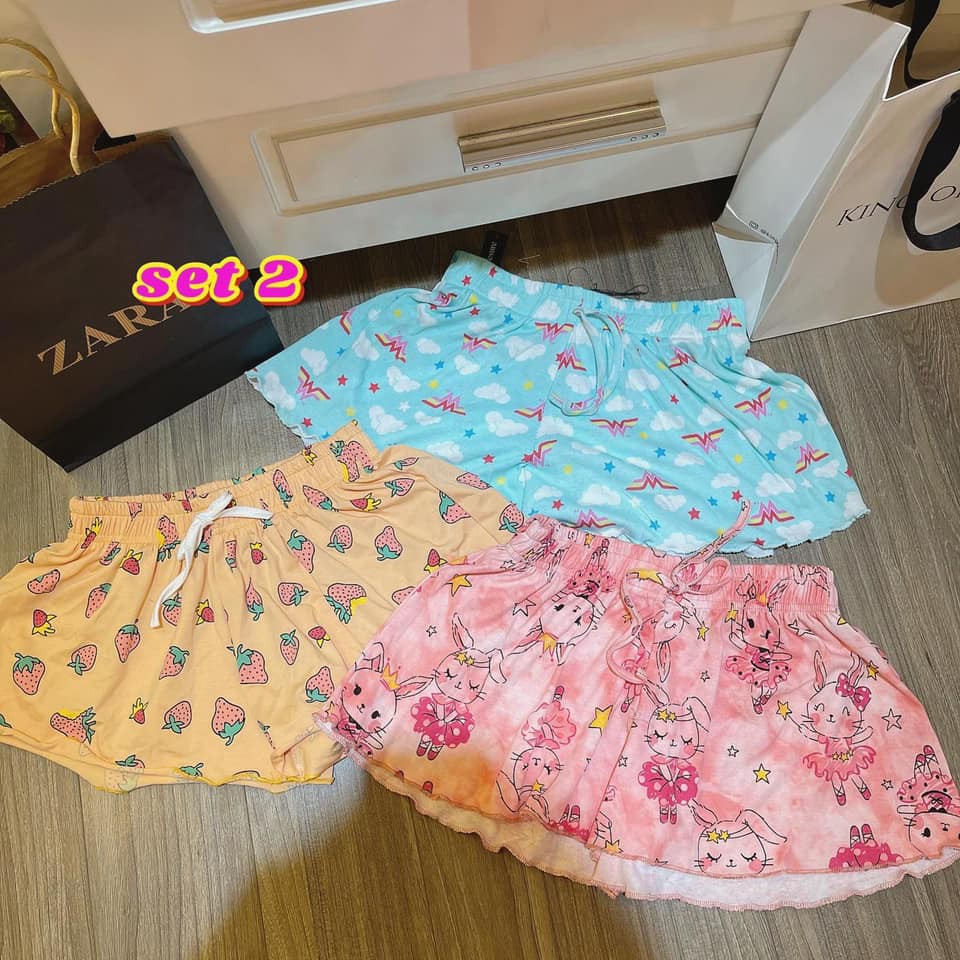 Combo 3 Quần Đùi Cotton Nhiều Hình Cho Nữ | BigBuy360 - bigbuy360.vn