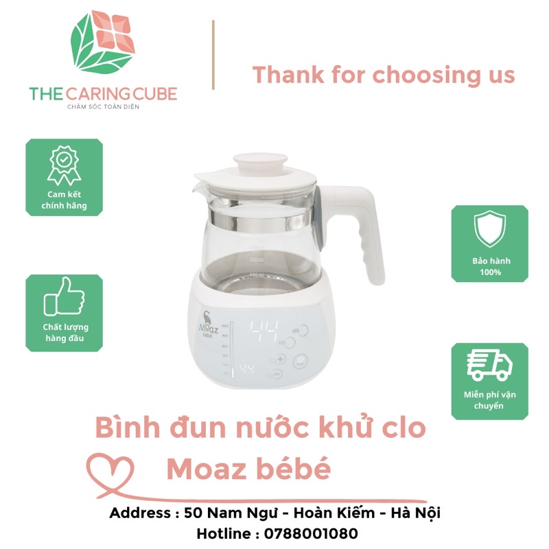 BÌNH ĐUN NƯỚC KHỬ CLO MOAZBEBE