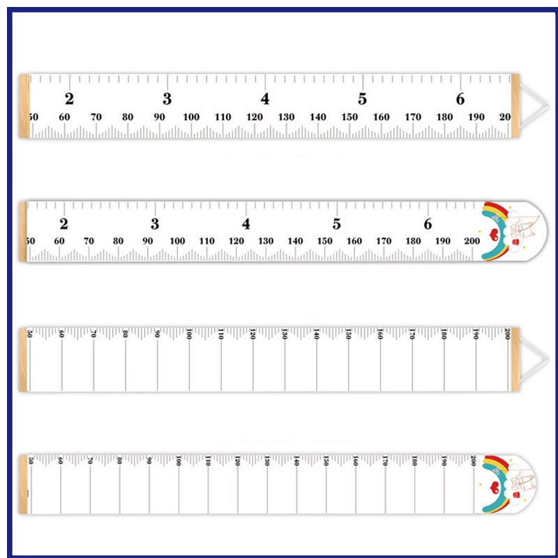 Bảng đo chiều cao treo tường trang trí phòng cho bé