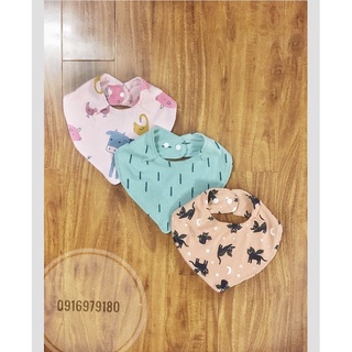 Sét 3 yếm cotton xuất dư cho bé 0-4 tuổi