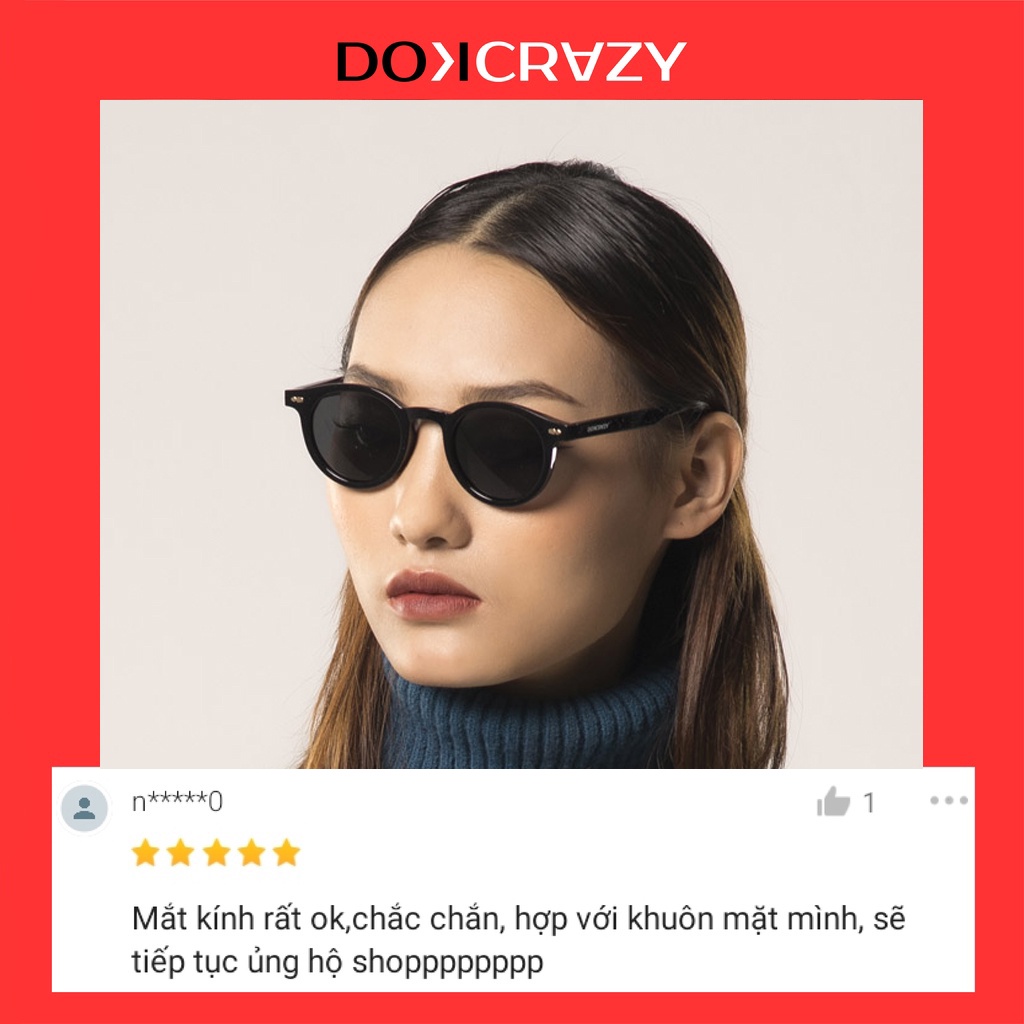 Kính mát thời trang DOKCRAZY phân cực chống tia UV dáng trendy trẻ trung hợp thời MORO