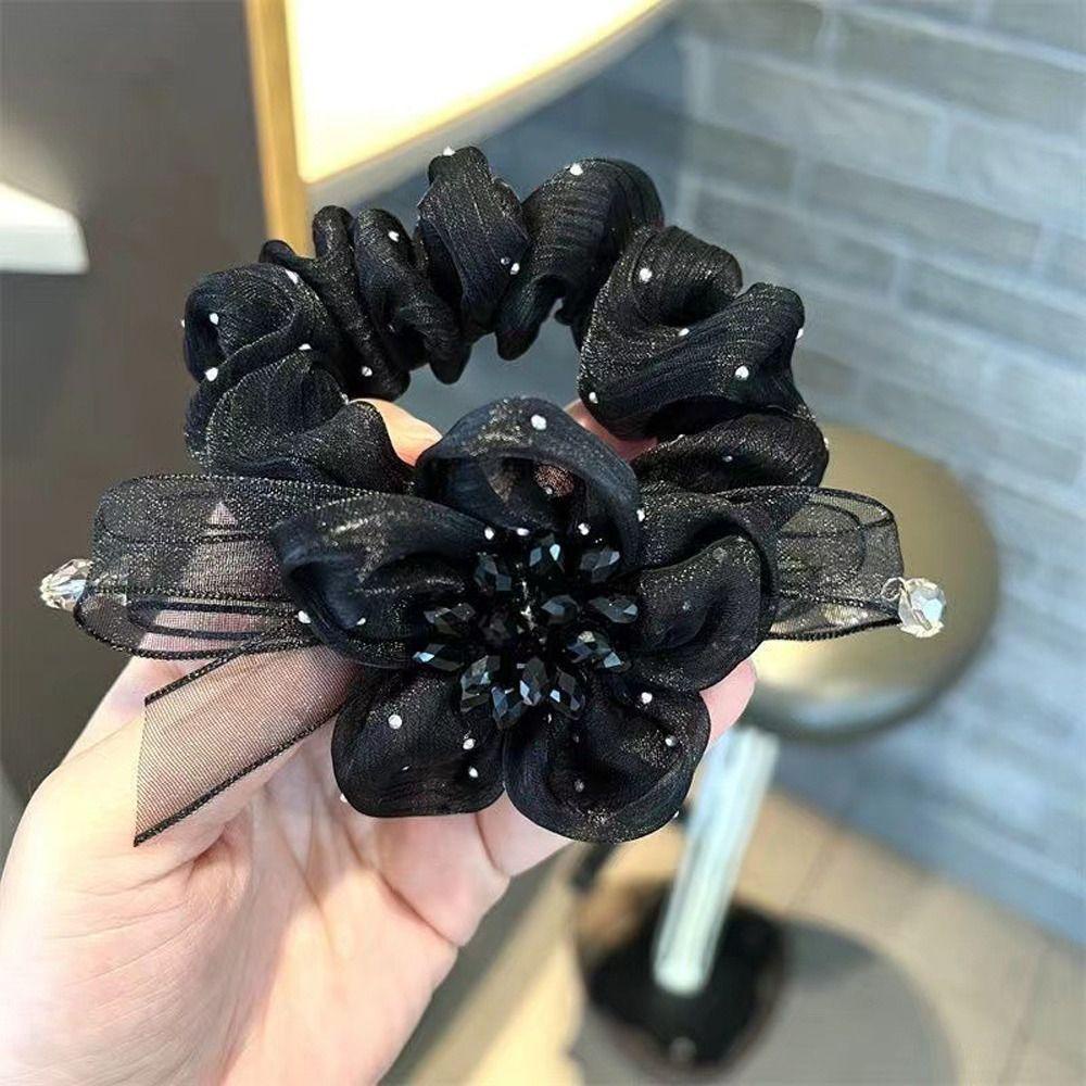 Dây Cột Tóc Ren Phong Cách Hàn Quốc Ngọt Ngào Cho Nữ