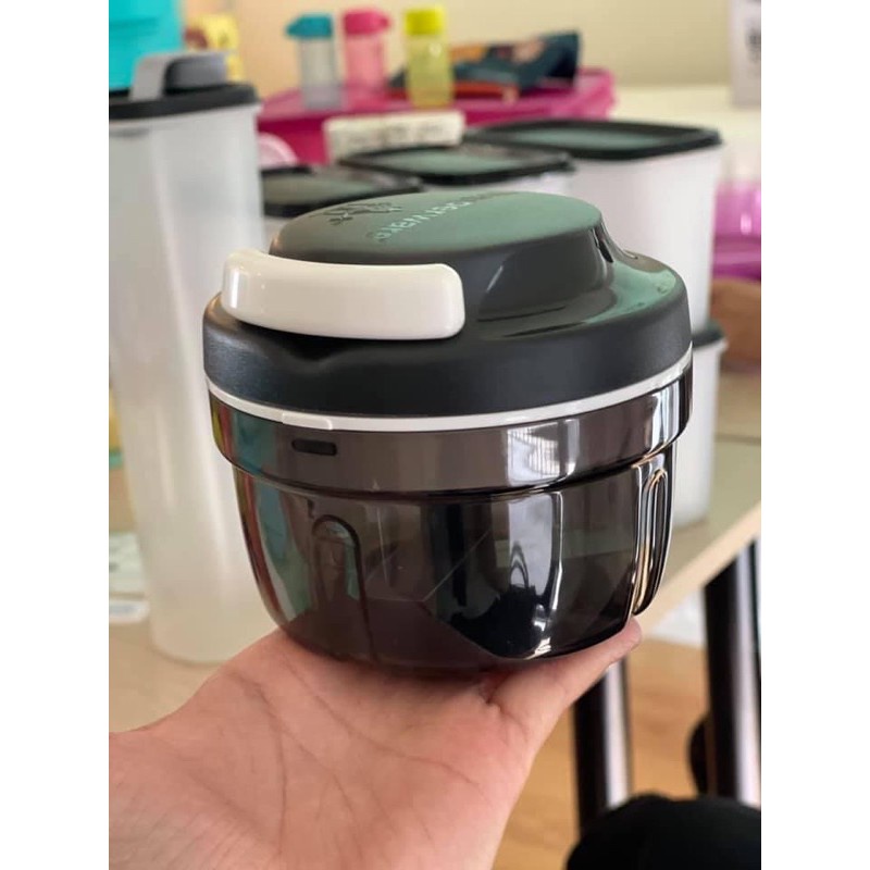 Máy xay cầm tay tiện lợi Turbo Chopper Tupperware 300ml máy xay đa năng không sử dụng điện dễ dàng mang theo