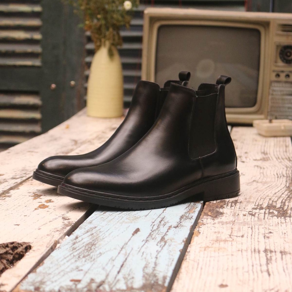 Giày da công sở Chelsea Boots Classic mũi tròn CB.CLA da bò cao cấp nhập khẩu, Lucas Shoes bảo hành 1 năm | WebRaoVat - webraovat.net.vn