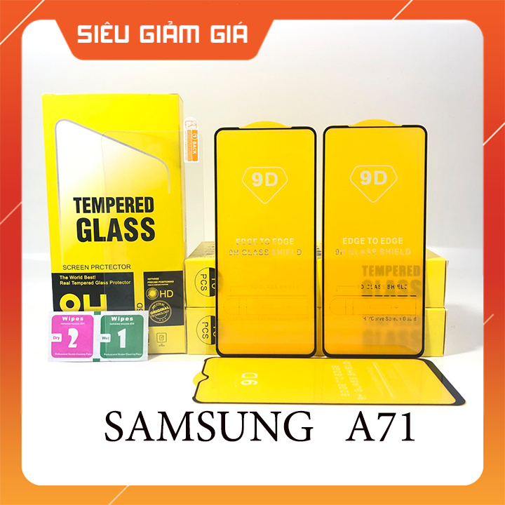 [Freeship-50k] Kính Cường Lực SamSung A71 / A71 5G -Kính Trong Suốt / Full Màn Hình - Tặng Kèm Khăn Lau