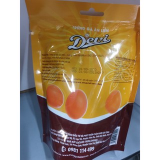TRỨNG GÀ ĂN LIỀN DEVI VỊ THƯỜNG/CAY 200G