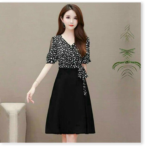 ĐẦM LỤA THIẾT KẾ HỌA TIẾT ĐƠN GIẨN NHƯNG KHÔNG KÉM PHẦN SANG TRỌNG KHÁNH AN STORE