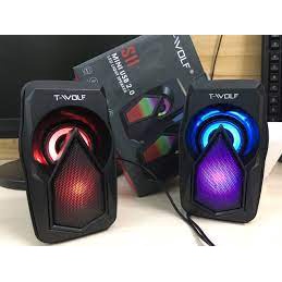 LOA VI TÍNH 2.0 T-WOLF S11 - LED TỰ ĐỔI MÀU , ÂM THANH SỐNG ĐỘNG