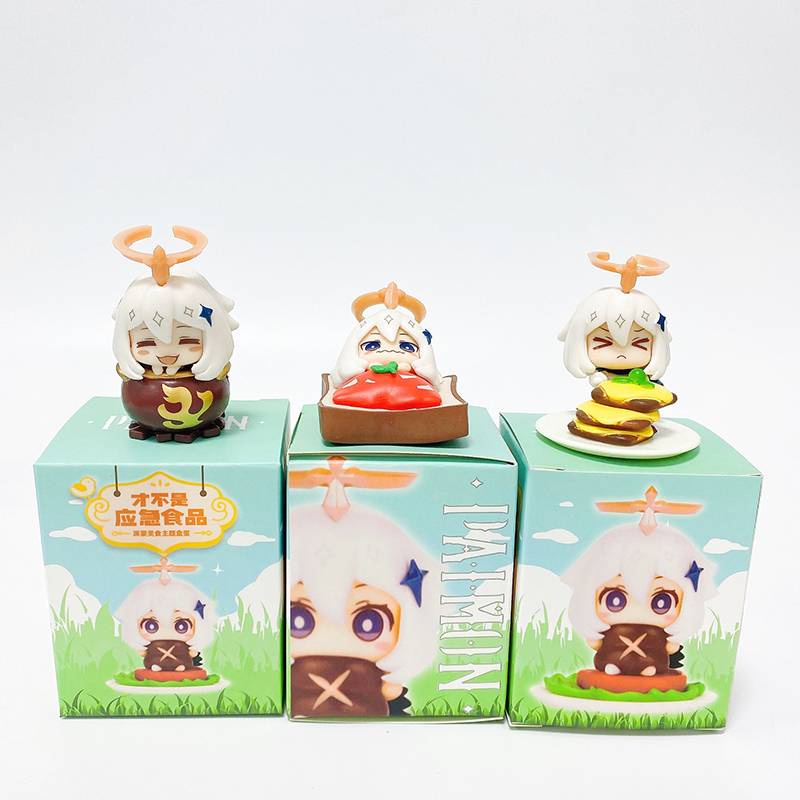 Bộ 6 Mô Hình Nhân Vật Anime Bằng PVC SY2 Genshin Va Chạm Paimon YS2