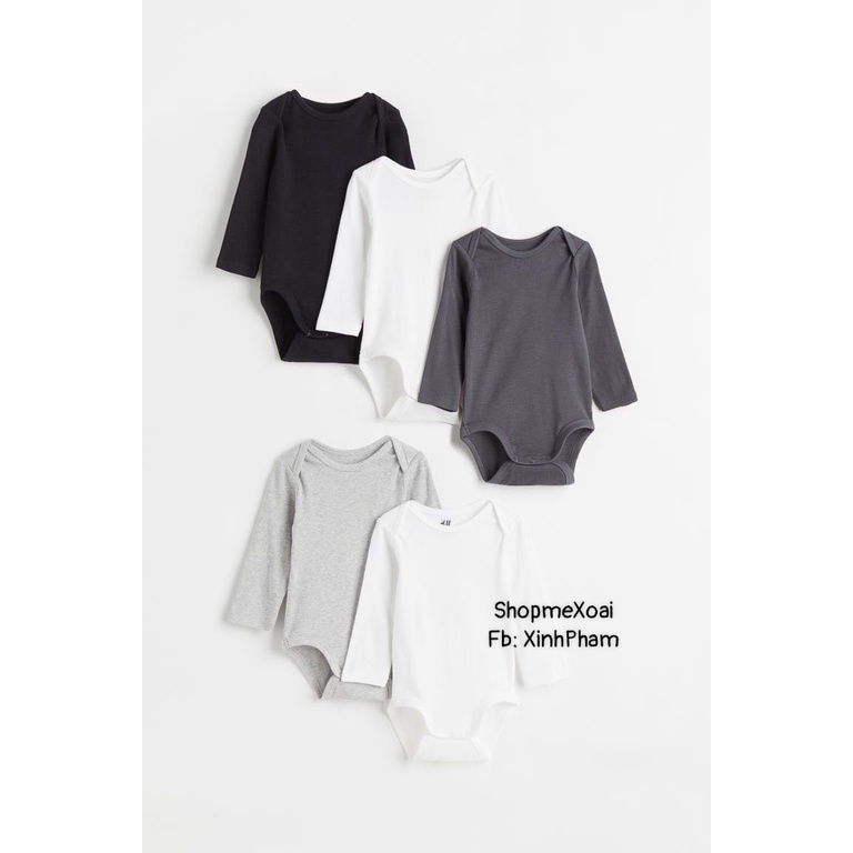 [Size 12-18M 9-11kg] BODYSUIT HM DÀI TAY XUẤT DƯ XIN CHO BÉ TRAI/BÉ GÁI