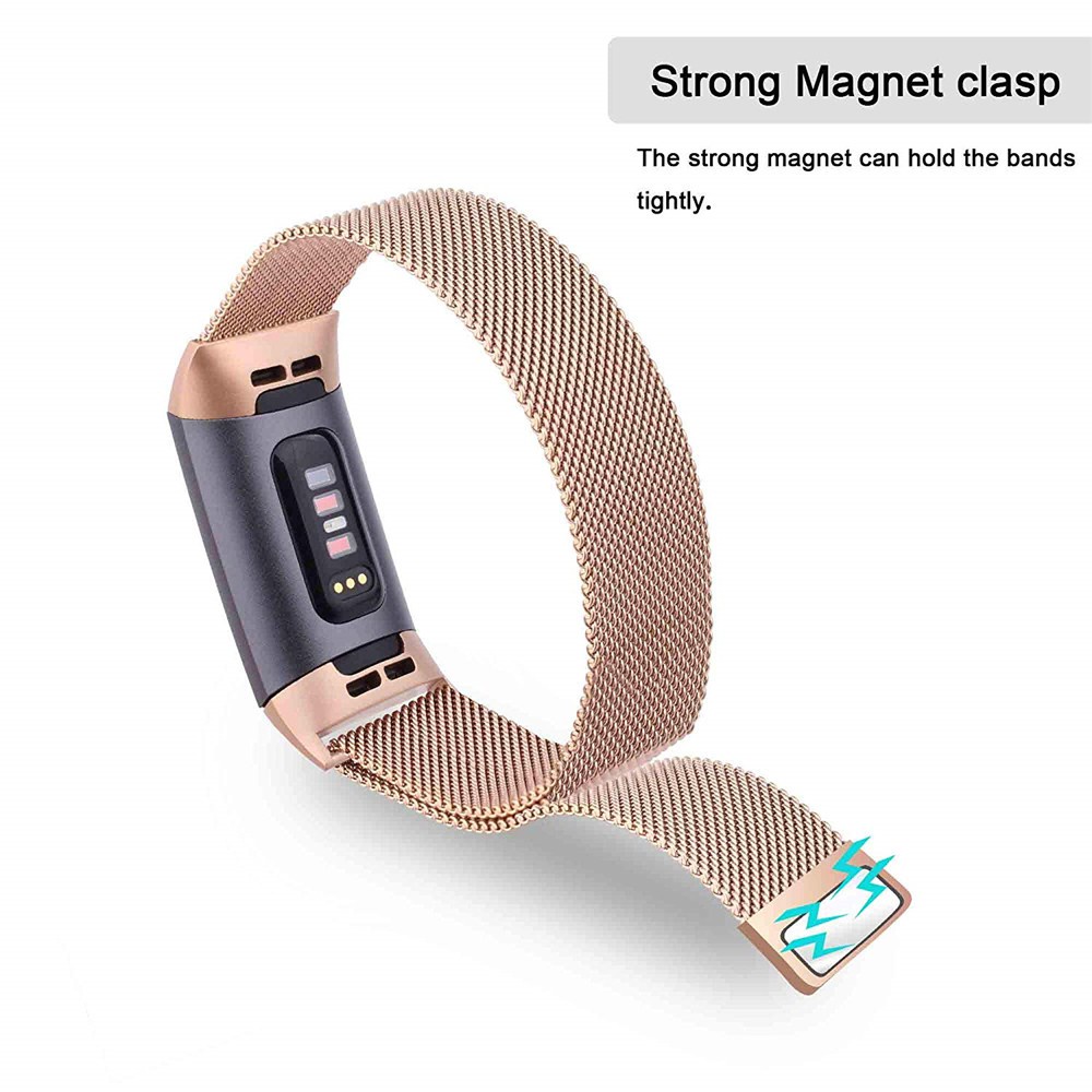 Dây đeo inox Milanese cho đồng hồ thông minh Fitbit Charge 4 / Charge 3