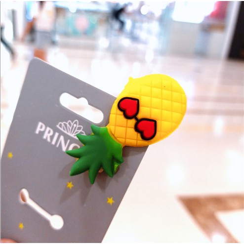 SET 5 CÁI BẤM TÓC MÁI CHO BÉ GÁI HÌNH RAU CỦ CUTE