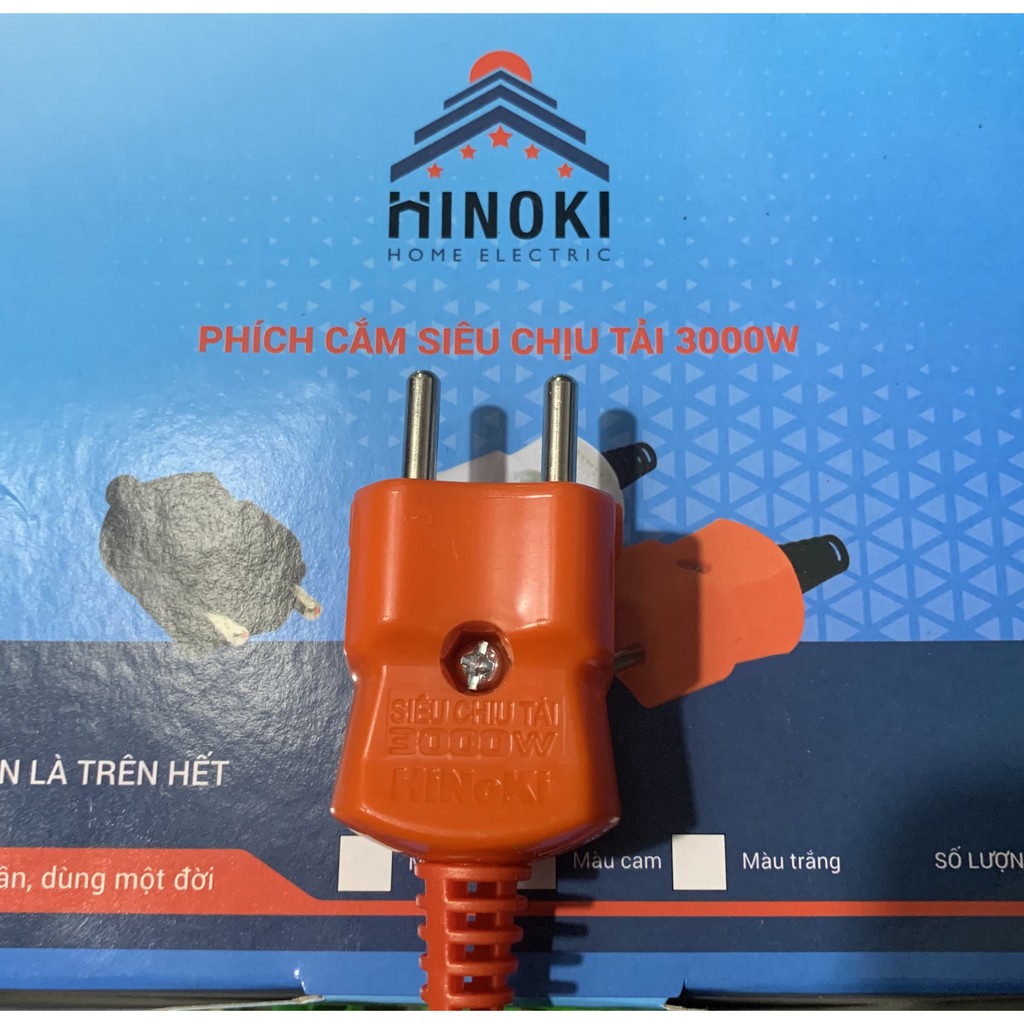 Phích cắm chịu tải màu cam HiNoKI, Phích cắm siêu chịu tải công nghiệp 3000W