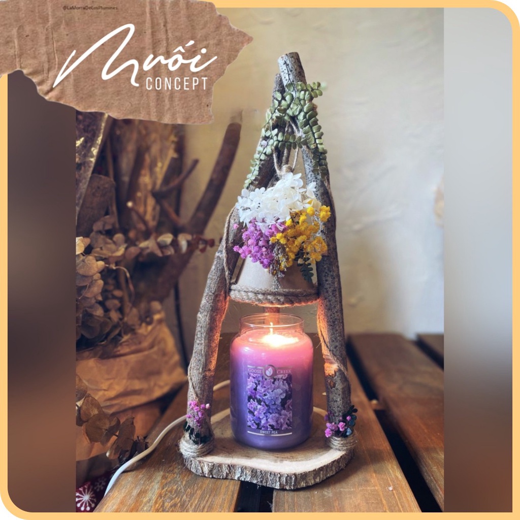 ᴍᴜốɪ ᴄᴏɴᴄᴇᴘᴛ | Đèn đốt nến Handmade Halogen Dimmer 35W - Dáng TAM GIÁC