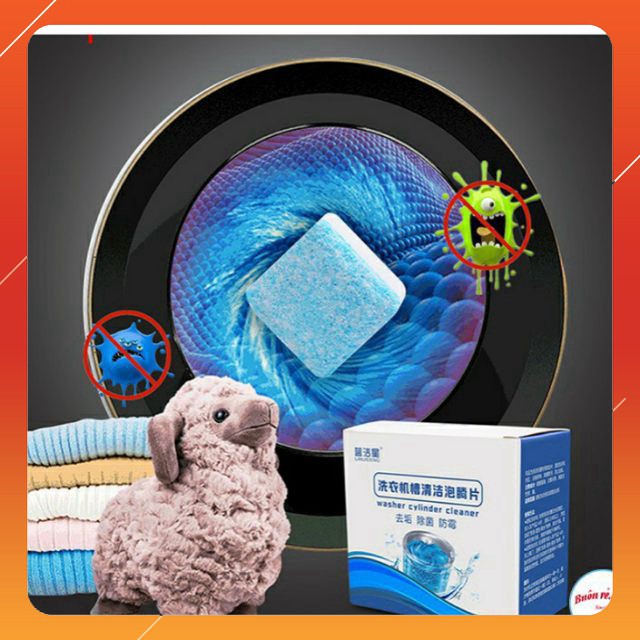 Hộp 12 Viên Vệ Sinh Lồng Máy Giặt