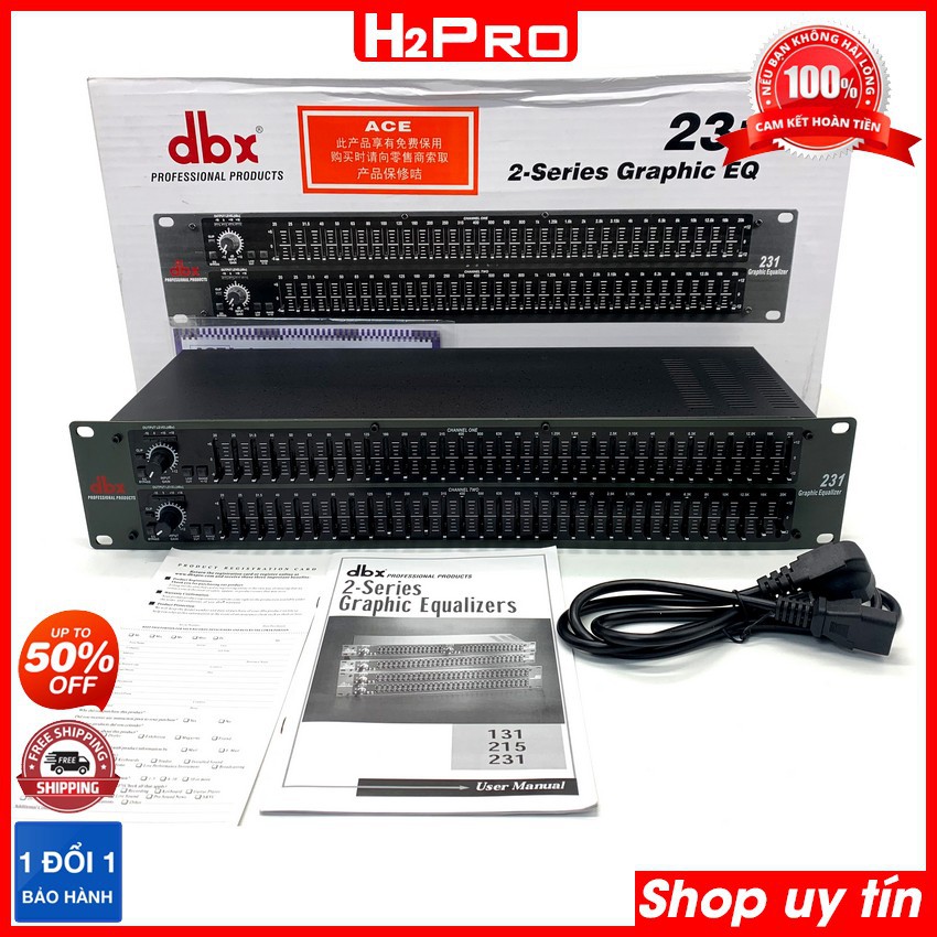 [RẺ VÔ ĐỊCH] Lọc xì DBX 231 chính hãng, bộ lọc âm thanh Equalizer DBX 231 cân chỉnh sắc nét từng âm thanh ( tặng 4 jack)