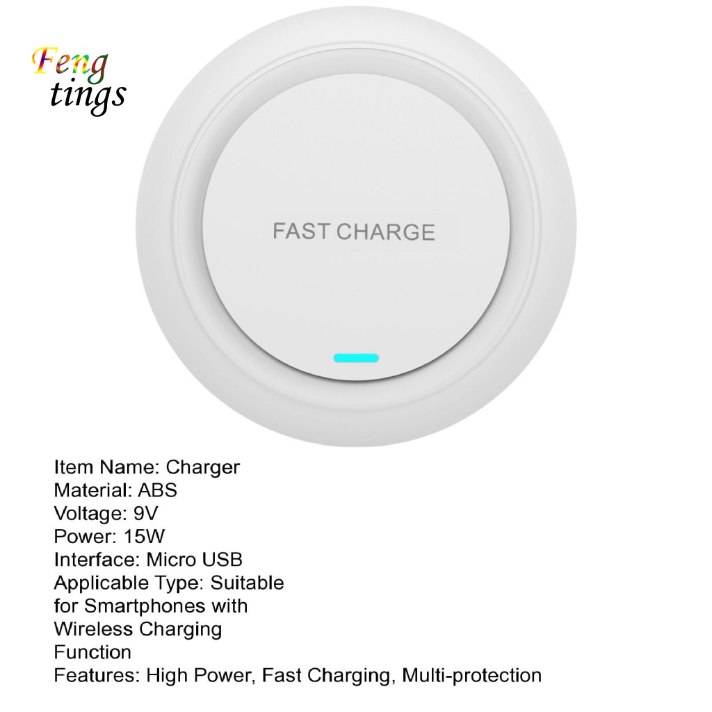 Bộ Đế Sạc Không Dây Tốc Độ Cao 15W