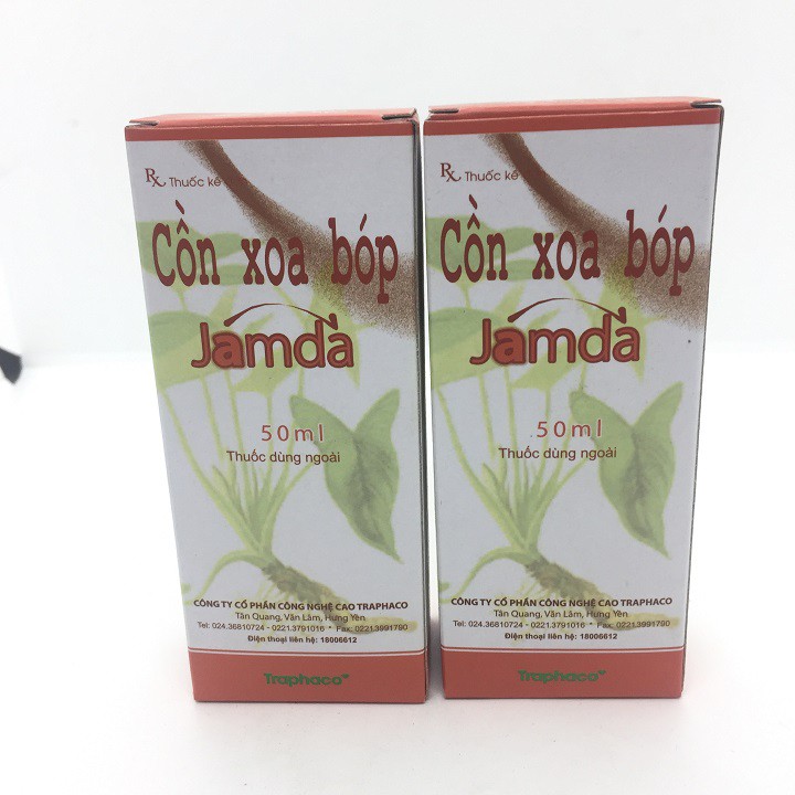 Cồn xoa bóp JAMDA traphaco 50ml