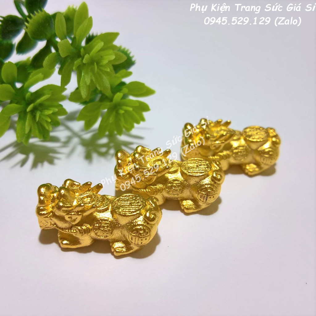 [CAM KẾT CHẤT LƯỢNG] [MAY MẮN] TỲ HƯU PHONG THỦY LÀM BẰNG ĐỒNG MẠ VÀNG 24K ĐẸP [GIÁ ƯU ĐÃI]