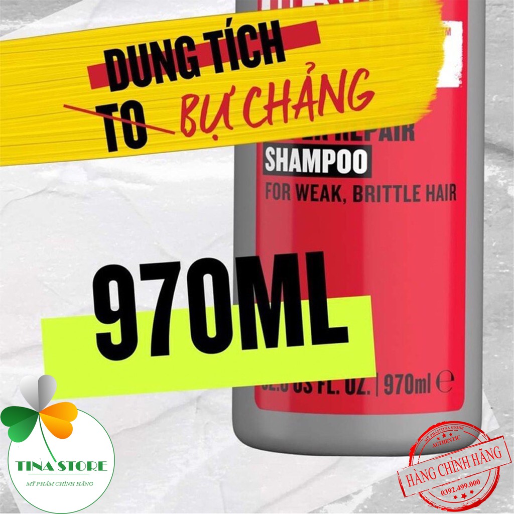 Miễn Ship🔥Cặp Dầu Gội Xả TIGI Đỏ, Xanh, Tím, Vàng 970ml, Mẫu Mới, Phục Hồi Tóc Hư Tổn, Giảm Gãy Rụng | Hàng Chính Hãng