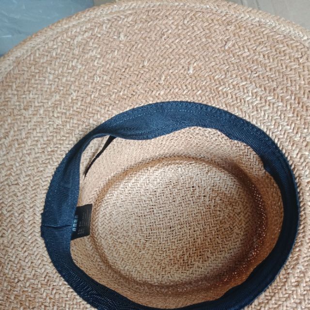 Nón cói đi biển đan dây viền trắng siêu xinh mũ panama viền lụa cao cấp